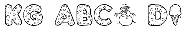 KG ABCs Dingbats font preview
